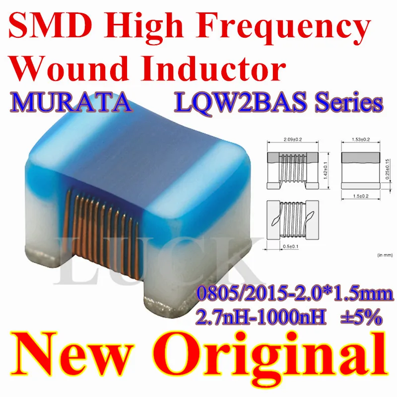 

50PCS New Original SMD High Frequency Wound Inductor 0805(2012) ±5% 18nH 22nH 24nH 27nH 33nH 36nH 39nH 43nH 47nH 56nH 68nH 82nH