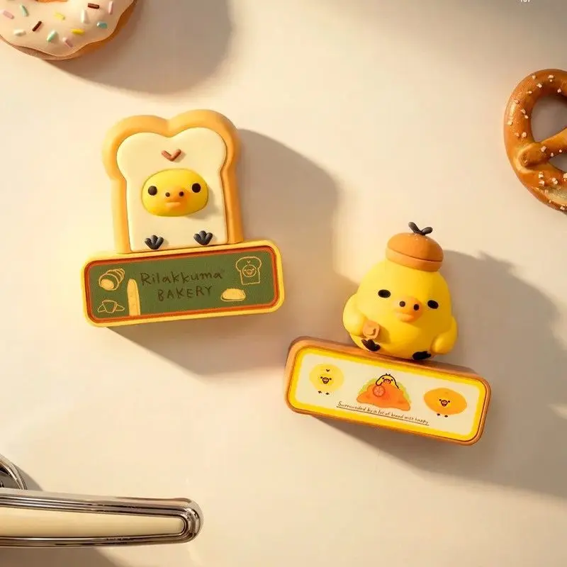 

Pre Sale New Genuine Rilakkuma Bakery Series Night Light Refrigerator Sticker Model Peripheral 6 Styles Room Decoration Toys