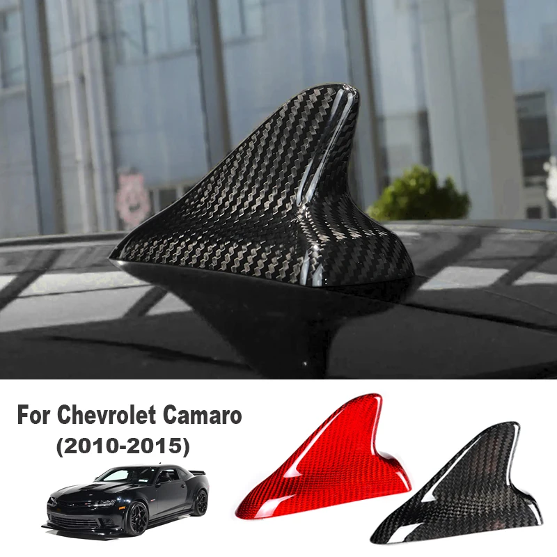 

Real Carbon Fiber Sticker for Chevrolet Camaro 2010 2011 2012 2013 2014 2015 Car Roof Antenna Cover Shark Fin Cover Trim Sticker