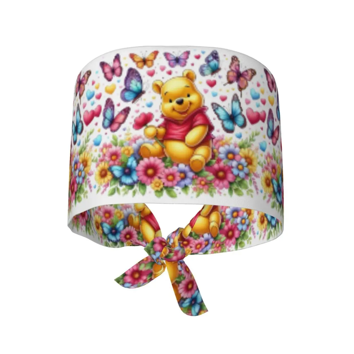 

Custom Winnie The Pooh Medical Staff Scrubs Hat Men Women Doctor Nursing Surgical Cap Scrub Caps