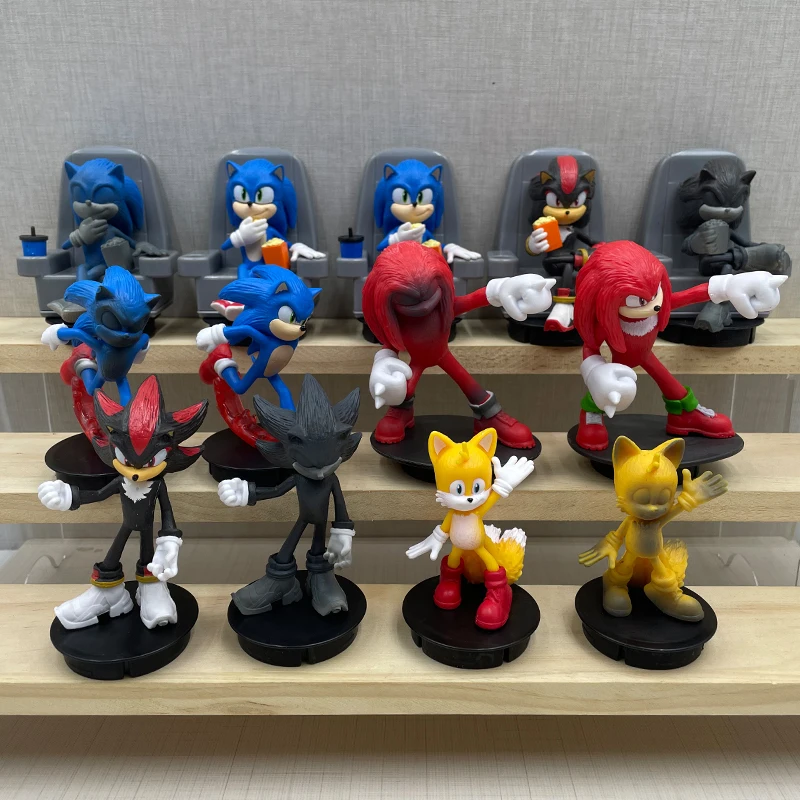 

Оригинальная фигурка ежа Соника, персонажи, бегущие хвосты Соника, коллекционные фигурки ежа Соника, подарки