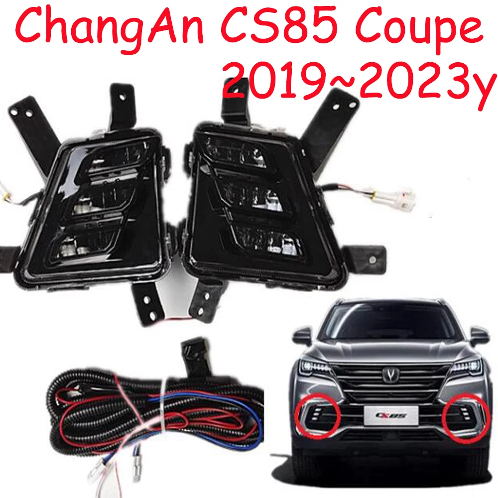 car bumper headlight ChangAn CS85 coupe daytime light 2019~2023y DRL car accessories LED headlamp Chang An CS85 fog light