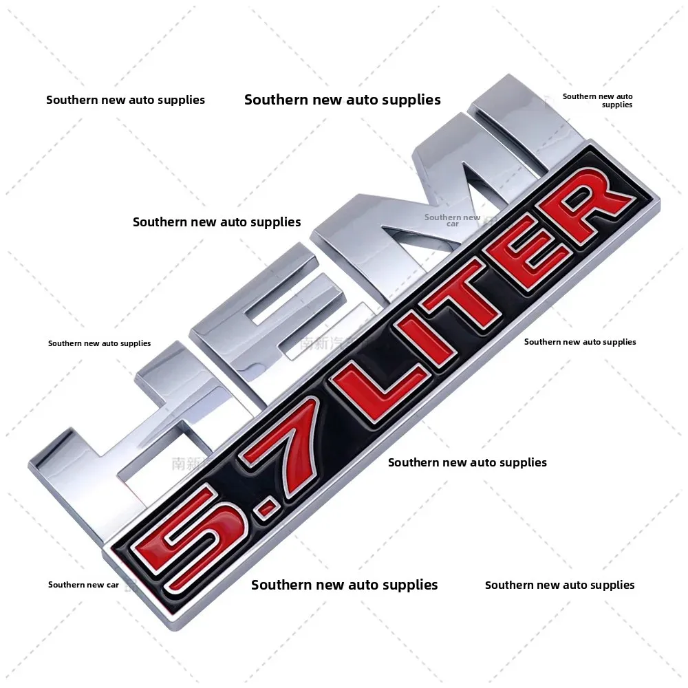 نمط جديد جيب جراند شيروكي 5.7L HEMI 6.4Liter شعار السيارة ملصق لاصق لامع ورائع تعديل ABS المواد عالية الجودة مركبة مائي