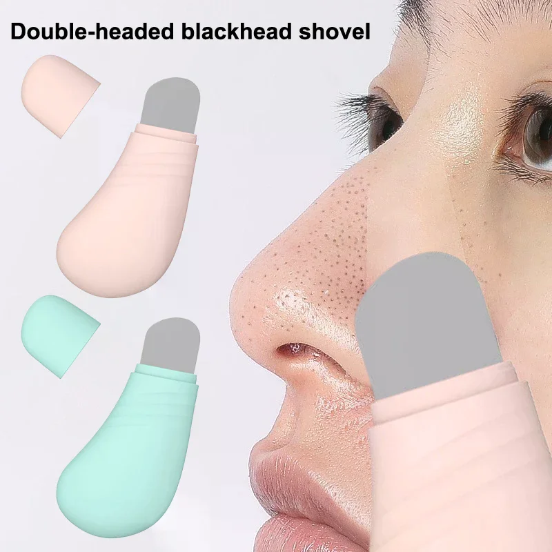 Herramienta de eliminación de espinillas faciales, raspador Facial para limpieza profunda, espátula para base de acné, eliminador de espinillas de nariz, herramienta para el cuidado de la piel