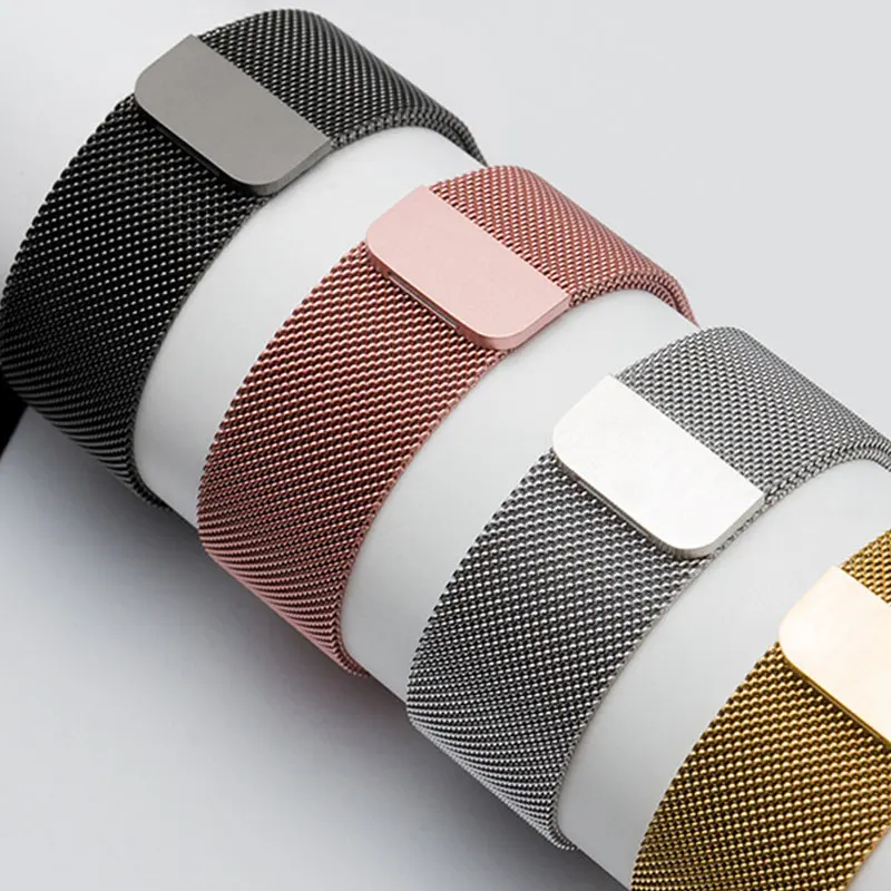 Milanese الأشرطة ل سوار ساعة أبل 44 مللي متر 40 مللي متر 45 مللي متر 46 مللي متر 49 مللي متر 42 مللي متر المغناطيسي حلقة سوار معصمه iwatch سلسلة 10 9 7 8 6 SE