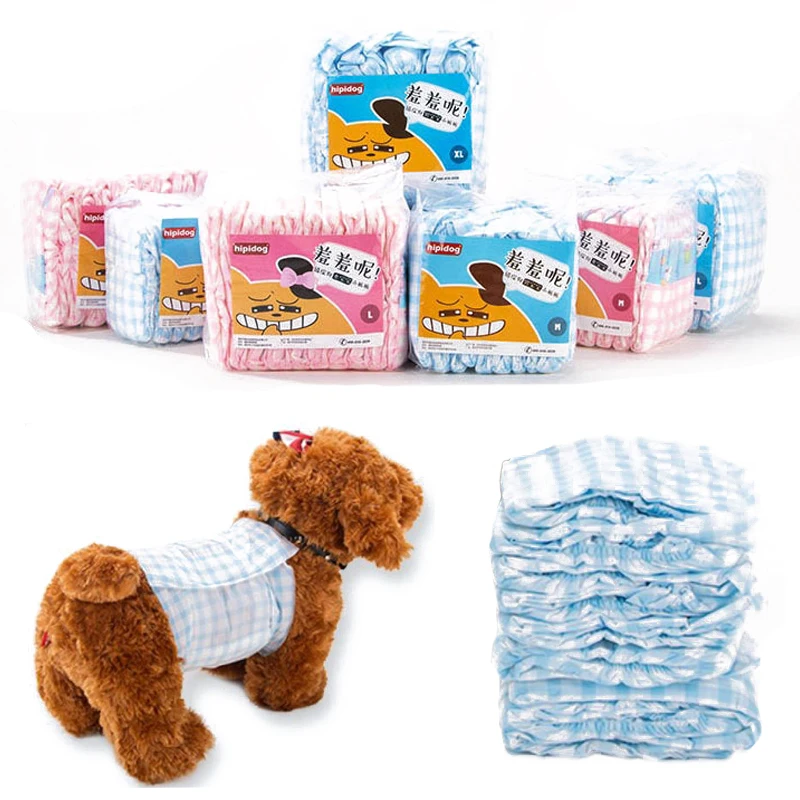 

10PCS/pack Super Absorption Physiological Pants Dog Diapers for s Pet Disposable Leakproof Nappies Small Puppy Male