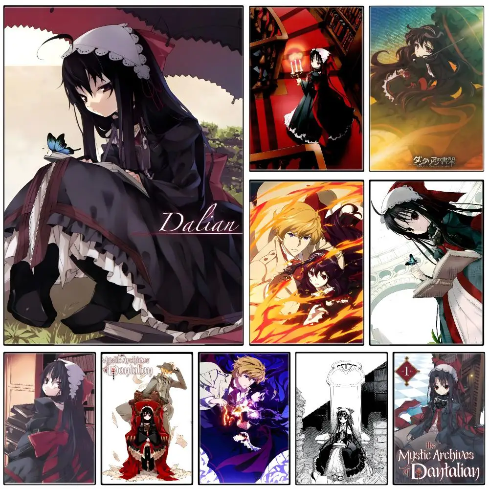 Anime T-The Mystic Archives of Dantalian Poster  Self-adhesive Art Waterproof Paper Sticker Coffee House Bar Room Wall Decor