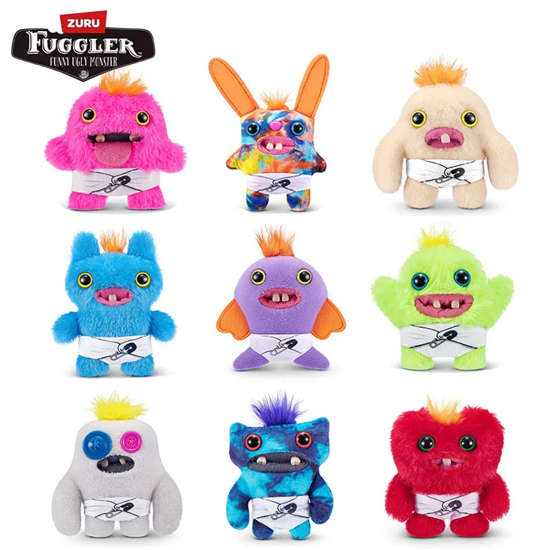 

Fuggler Baby Fugg Series 10cm Soft Plush Doll Teeth Monster Ugly Kawaii Cartoon Toy Third Generation Doll Friend Christmas Gifts