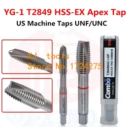 YG-1 T2849 HSS-EX wierzchołek Tap 1/4-20UNC 5/16-18UNC 3/8-16UNC 7/16-14UNC 1/2-13UNC 5/8-11UNC 3/4-10UNC 1/4-28UNF 5/16-24UNF 3/8-24