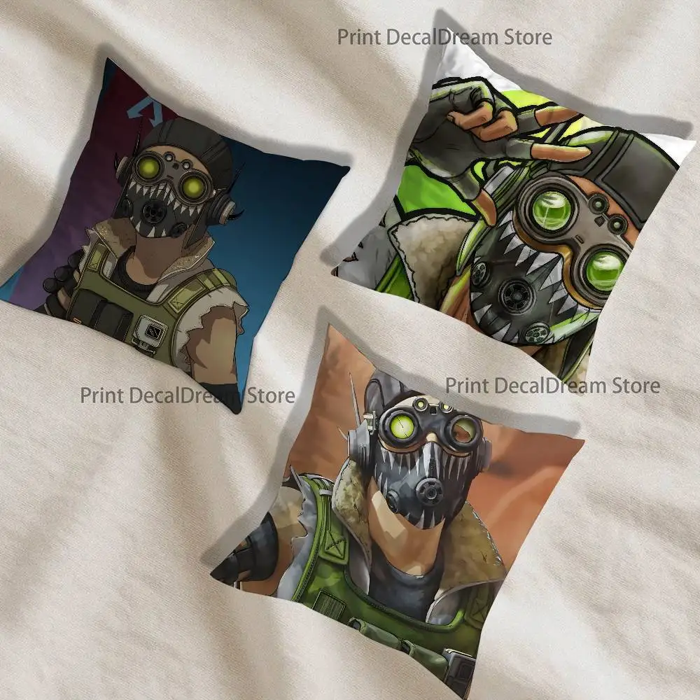 Game O-Octane cool Apex Legends Pillow Case Ultra Soft Skin Friendly Fabric Cloud Like Comfort & Concealed Zipper