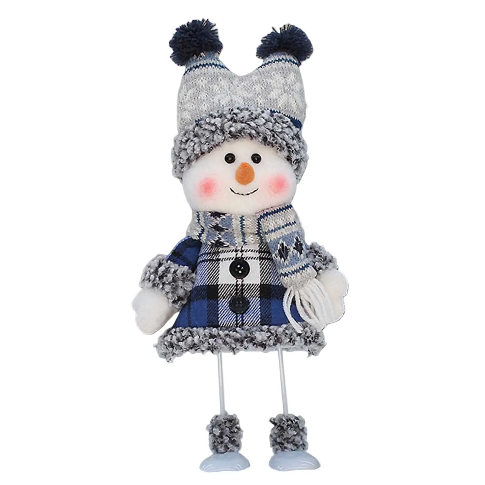 Muñeco de nieve de Navidad Kawaii para niños y bebés, muñeco de peluche realista, cojín de almohada suave encantador