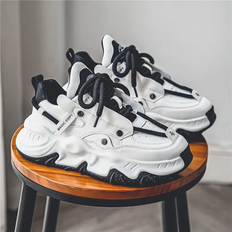 

Luxury Men's Shoes Fashion Chunky Sneakers Designer Height Increase Platform Shoes Sports Running Shoes for Men Tenis Masculino