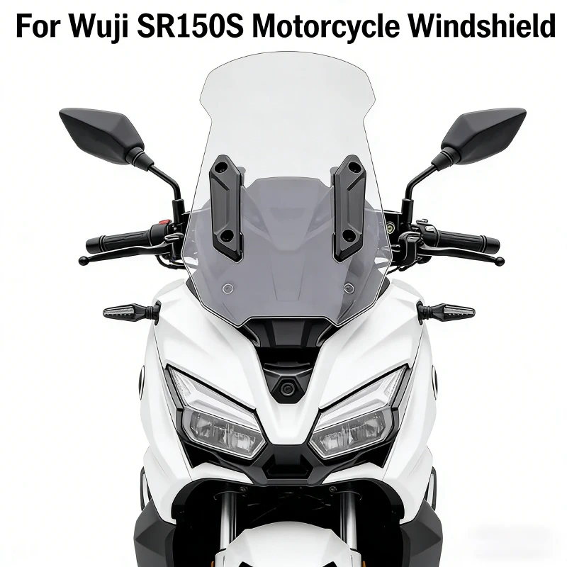 

For Wuji SR150S Motorcycle Windshield Modification Accessories Heighten Deflector Windshield Protect Chest Windshield