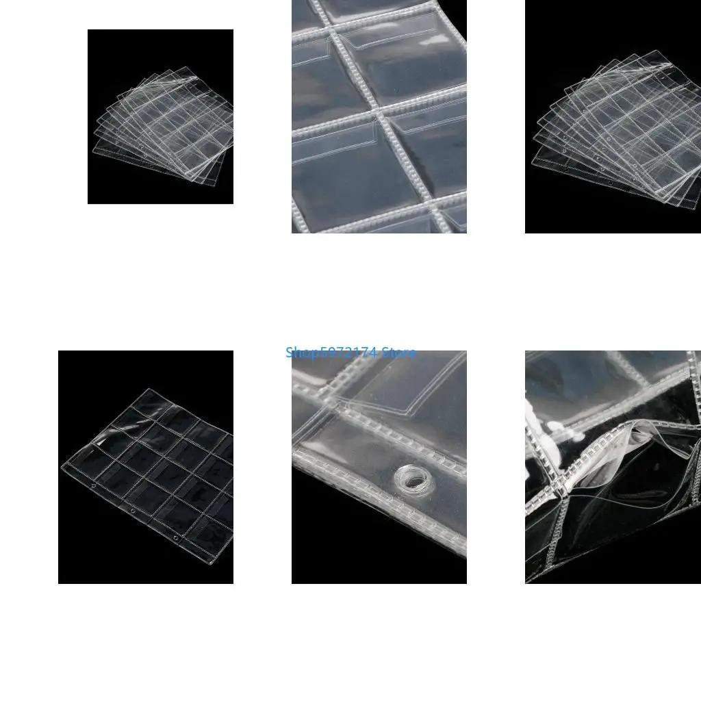 Y3NB Album Pages 20 Pockets Money Coin Holder Storage Note Currency Collection for Ca