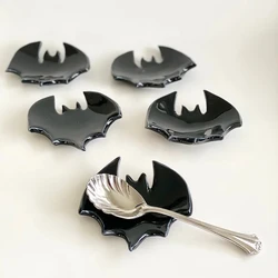 Bat Spoon Rest Gothic Coffee Bar Station Teaspoon Holder Ceramic Bat Kitchen Decor Coffee Lover Victorian Teaspoon Decor Gift