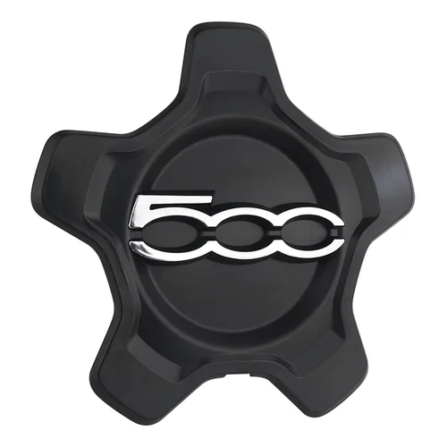 Cubierta de tapa central de rueda de coche, cubierta antipolvo para Fiat 500X 2016-2022 6AN68LXHAA, accesorios de coche negro
