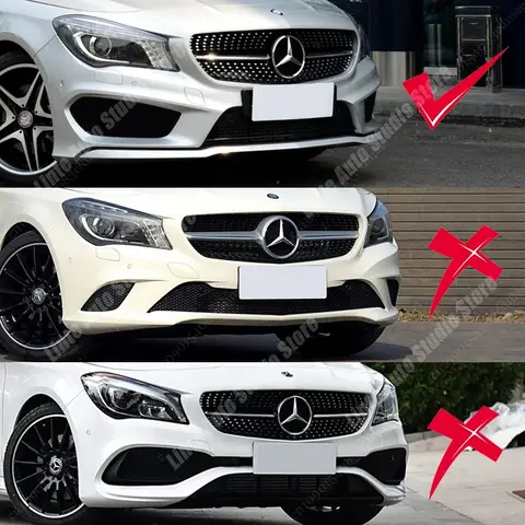 For Mercedes Benz CLA Class W117 C117 CLA45 CLA200 220 250 AMG 2013-2015 Front Bumper lip Spoiler Canards Blade Body Kits Tuning 8 best sales mercedes benz cla 250 - №3