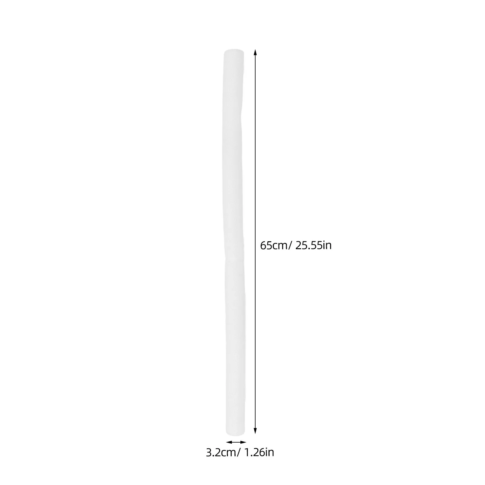 Envoltório de espuma para corrimão de bebê, 6 peças, 65cm, tubo de espuma branca, para postes de metal de 32mm, absorção de choque, cercadinho, estofamento de segurança infantil