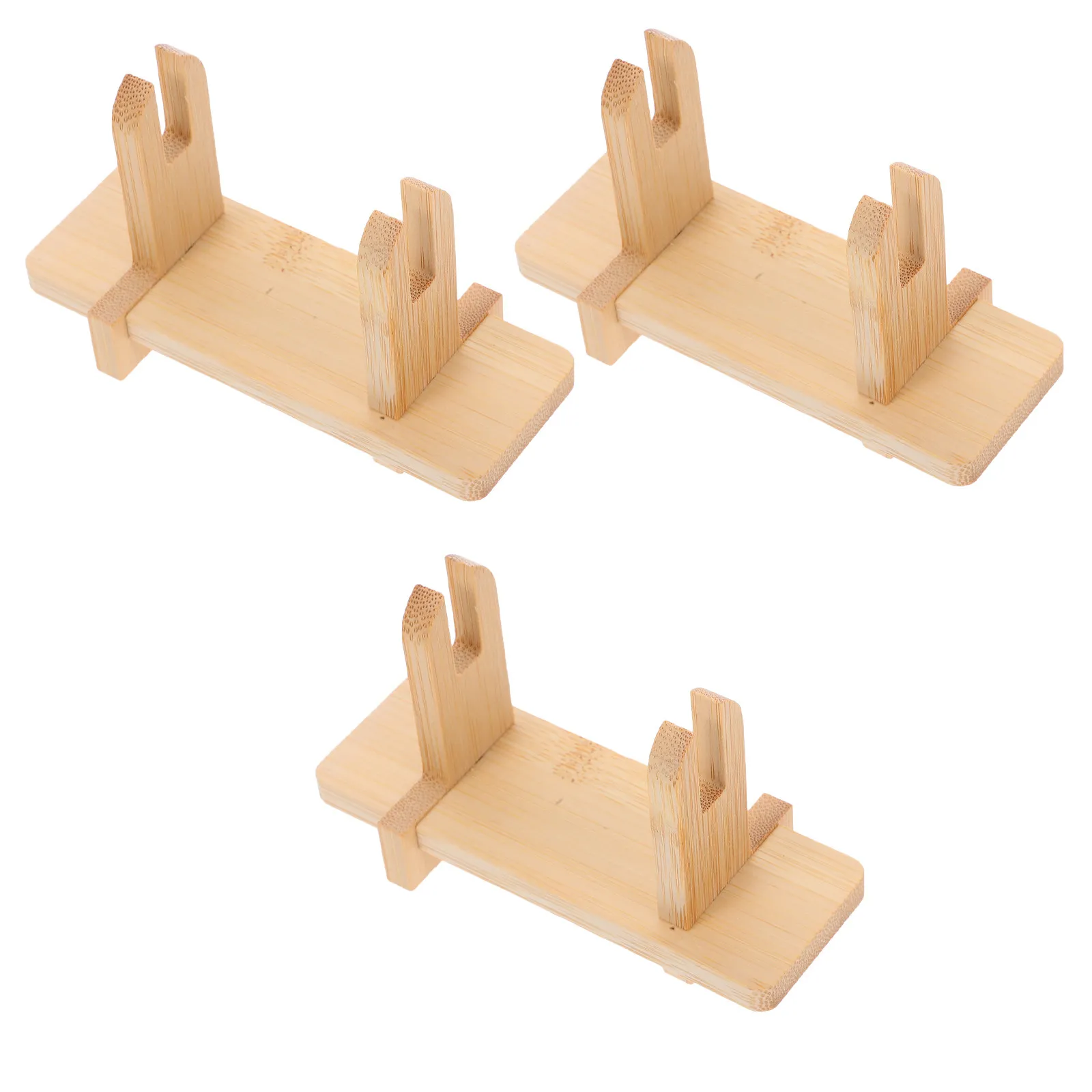 3Pcs Wood Japanese Fan Stand Display Holder for Folding Fans Sturdy Easel Base Art Decor Japanese Style Fan Rack