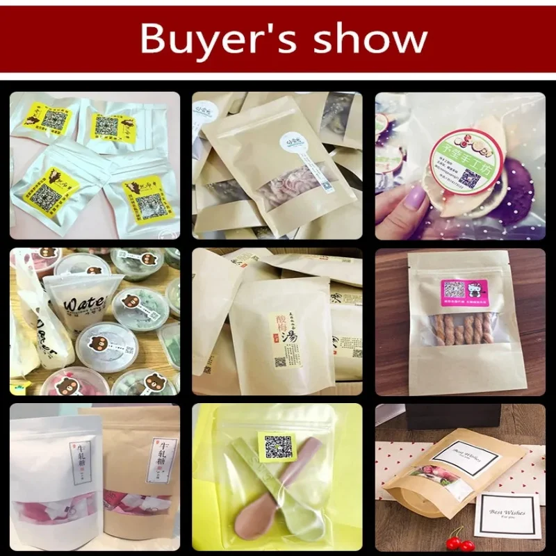 Order Fast link Price Custom Printing Pouches Boxes Woven Labels Hang tags Die-cut Stickers Logo Production Christmas Gift Bag