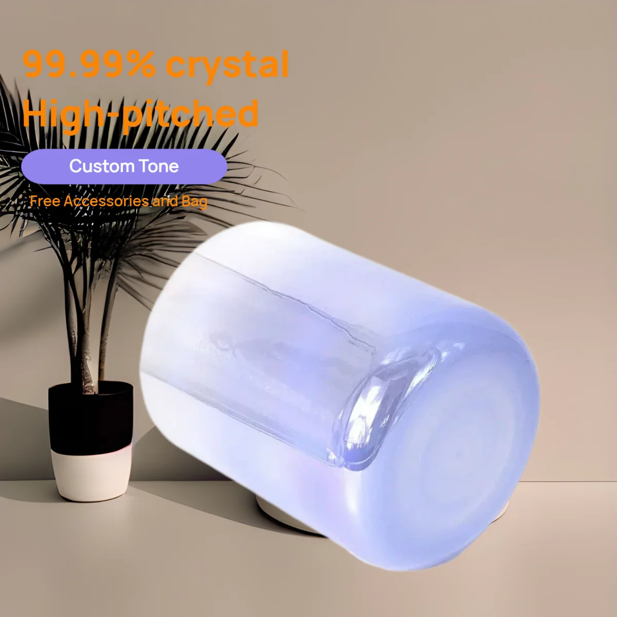 

New Colorful Engraved Crystal Singing Bowl Sound Yoga Singing Bowl Crystal Bowl Music Bowl Healing Handcrafted