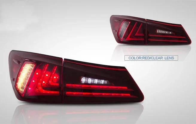 LED Rear Tail Light streamer turn signal Brake Lamp  Fit For Lexus IS250 IS350 2006-2012