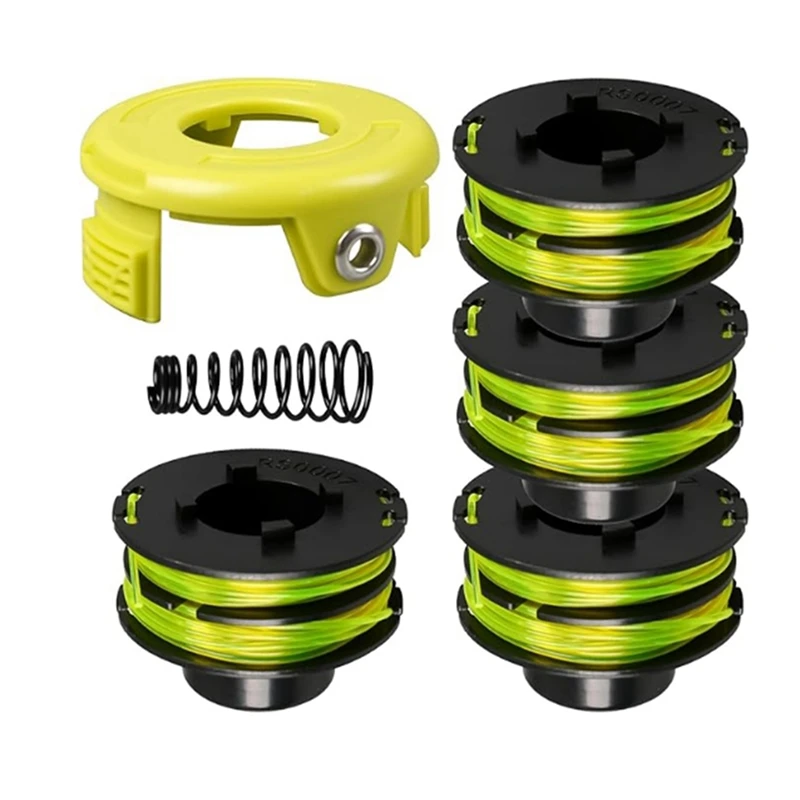 KEKA Trimmer Spool For Ryobi Rlt3025f RAC119 Mowing Rope,RAC118 Cover And Spring