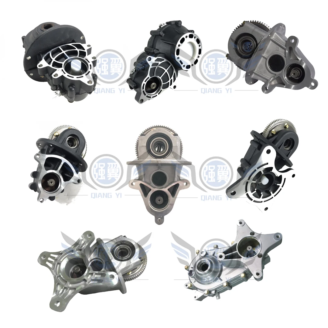 disc brake drum brake driven rear axle differential gearbox assembly for 4-7.5 kw electric tricycle