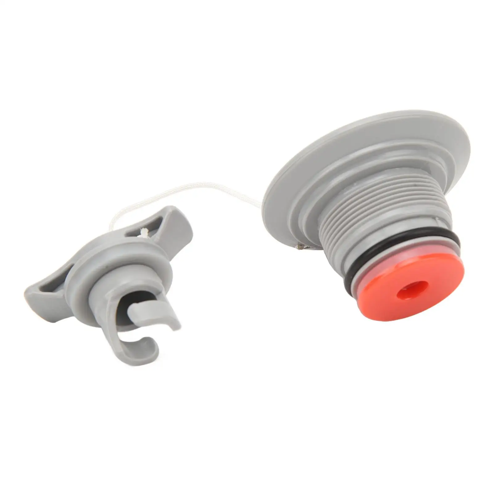 Non-Leak PVC Gas Valve Replacement for Boats - 8 Teeth Air Valve with Rope for Kayaks & for rubber Dinghies