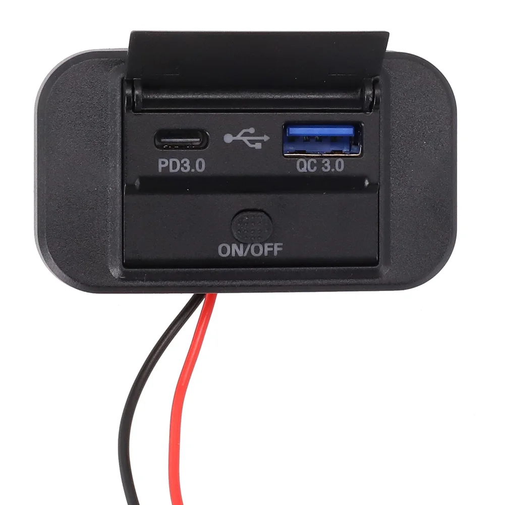 Sleek Design Mountable 12V Dual USB Port Car Charger Featuring Reliable Dustproof Cap & User Friendly Installation