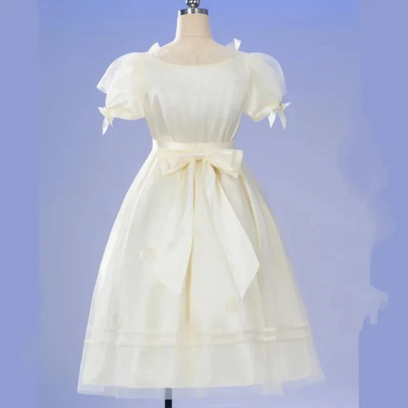 Костюм для косплея Game Identity V Memory Little Girl Eurydice, летнее белое платье принцессы, парик, женский кавайный костюм для дня рождения, 2 дюйма