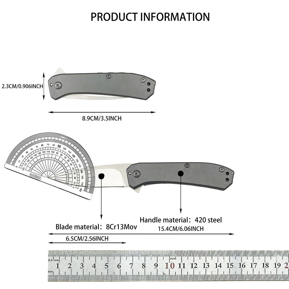 KS 3870 couteau pliant de poche lame 8Cr13Mov 420 manche en acier randonnée en plein air Camping couteaux de pêche chasse coupe outil de survie