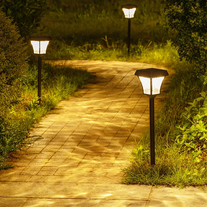 

Solar light Outdoor garden Super bright garden villa lawn Outdoor floor plug-in waterproof street Landscape