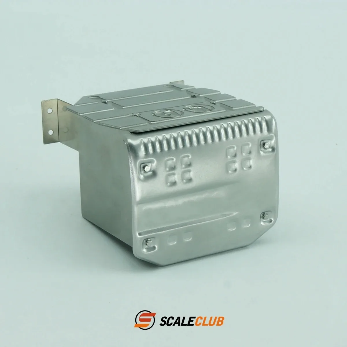 Serbatoio di scarico e scatola di scarico in metallo simulato per parti di giocattoli per autocarri con cassone ribaltabile telecomandato Tamiya RC Volvo Regal 1/14