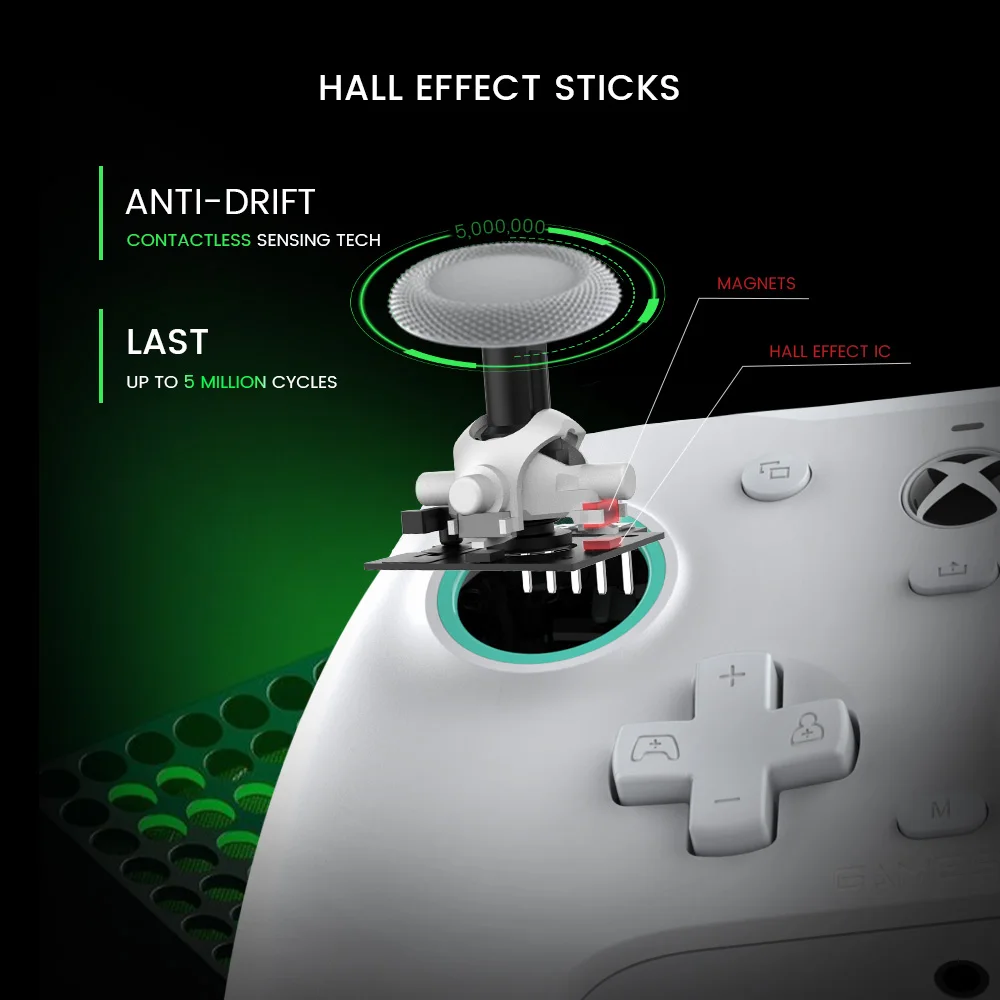 Manette de jeu filaire délibérément GenerG7 SE avec effet Hall, contrôleur de jeu pour Xbox Series X, Xbox Series S, Xbox One