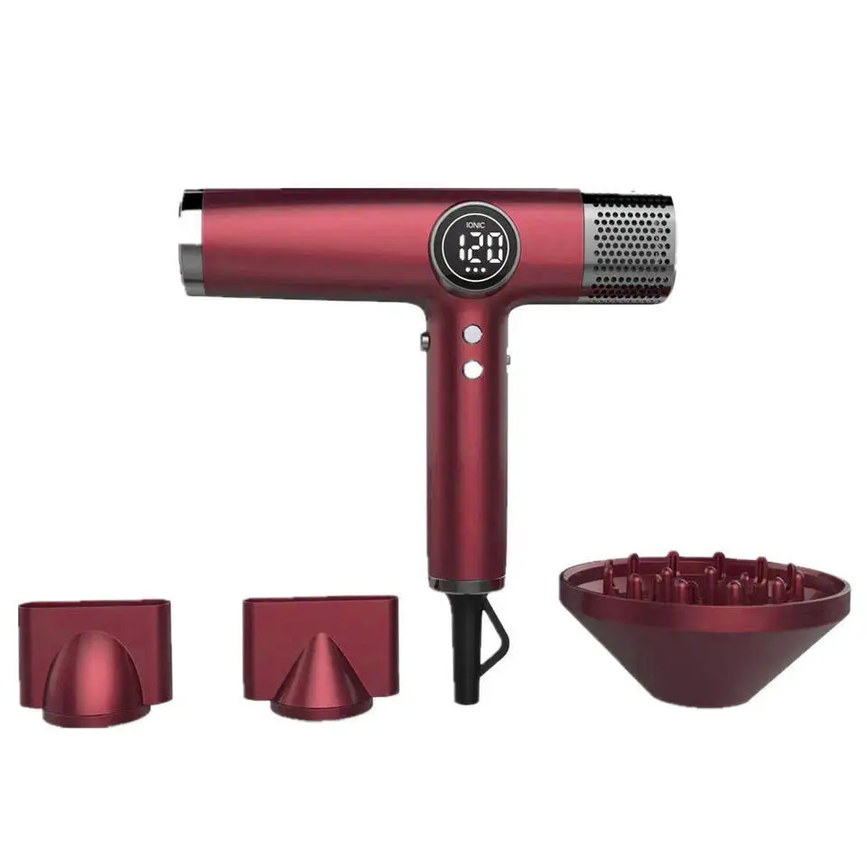 Professional Salon Hair Dryer with LED Display - High-Speed Silent BLDC Motor, Anion Technology for Salon & Home Use​