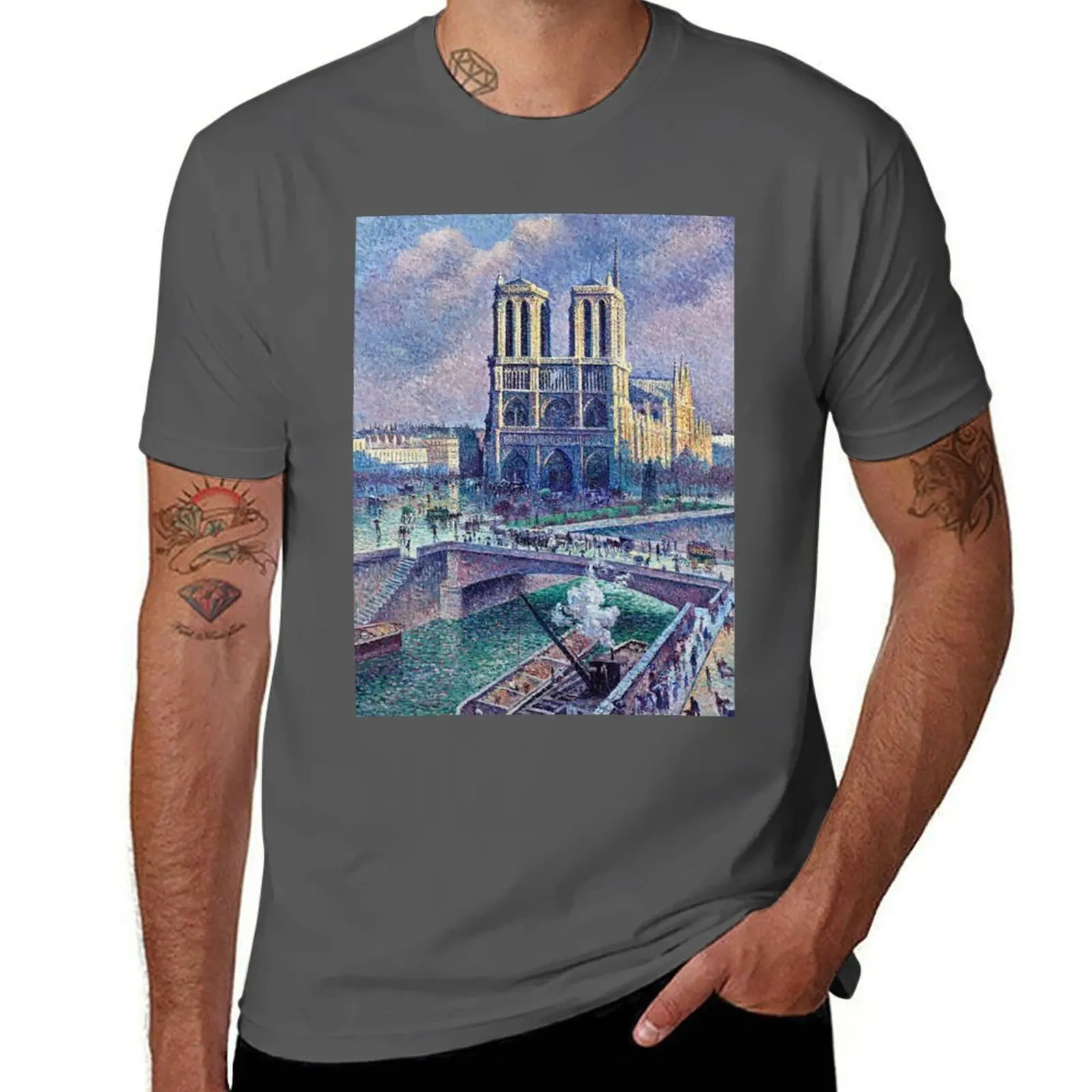 

Maximilien Luce - Notre-Dame de Paris T-Shirt essential t shirt funny t shirts dark humor T-Shirt