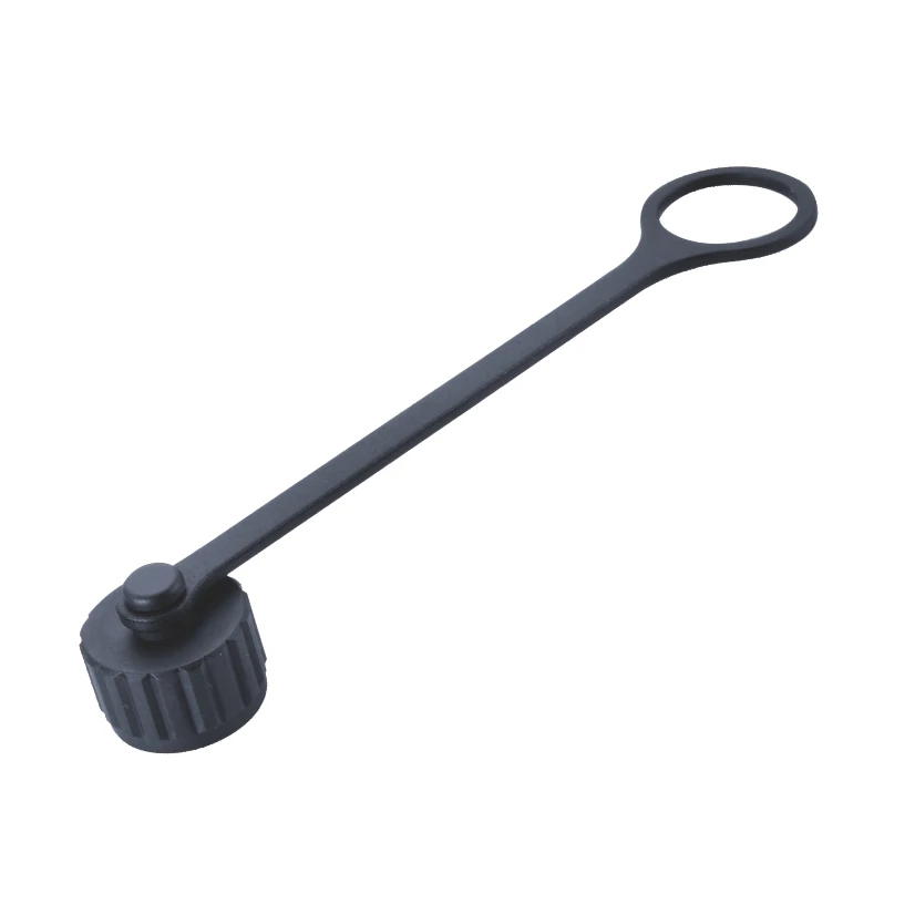 M12 Dust Cap Female Connector's protection Cap With Strap for M12 Cable Connectors