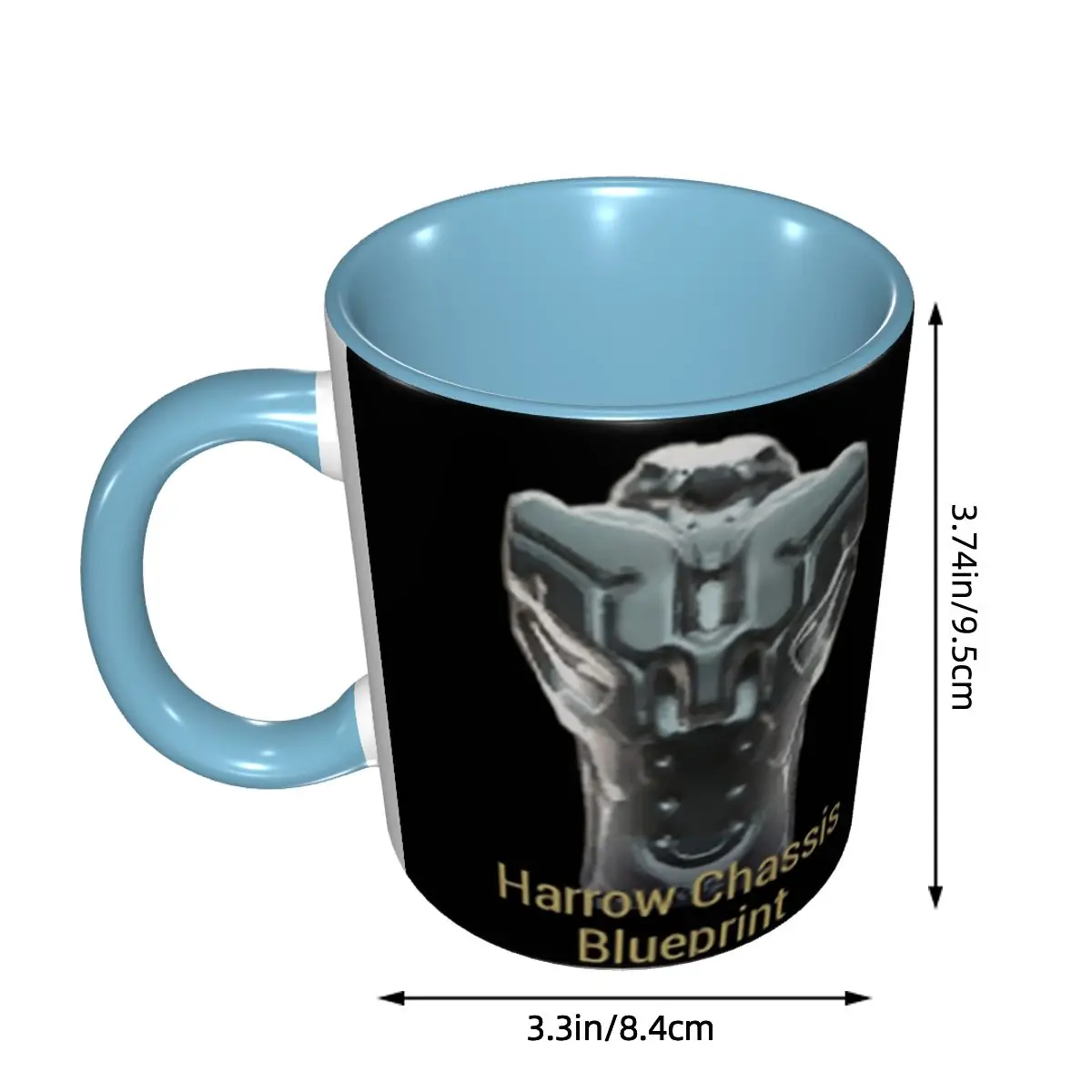 Harrow Chassis Blueprint Warframe Tennoc Mug Funny Ceramic Coffee Cups Tea Mugs Milk Cup Drinkware Gifts for Friends