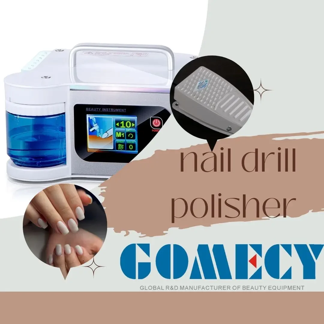 2024 GOMECY High Speed 40000 RPM manicure pedicure nail polisher set Electric Nail DriII