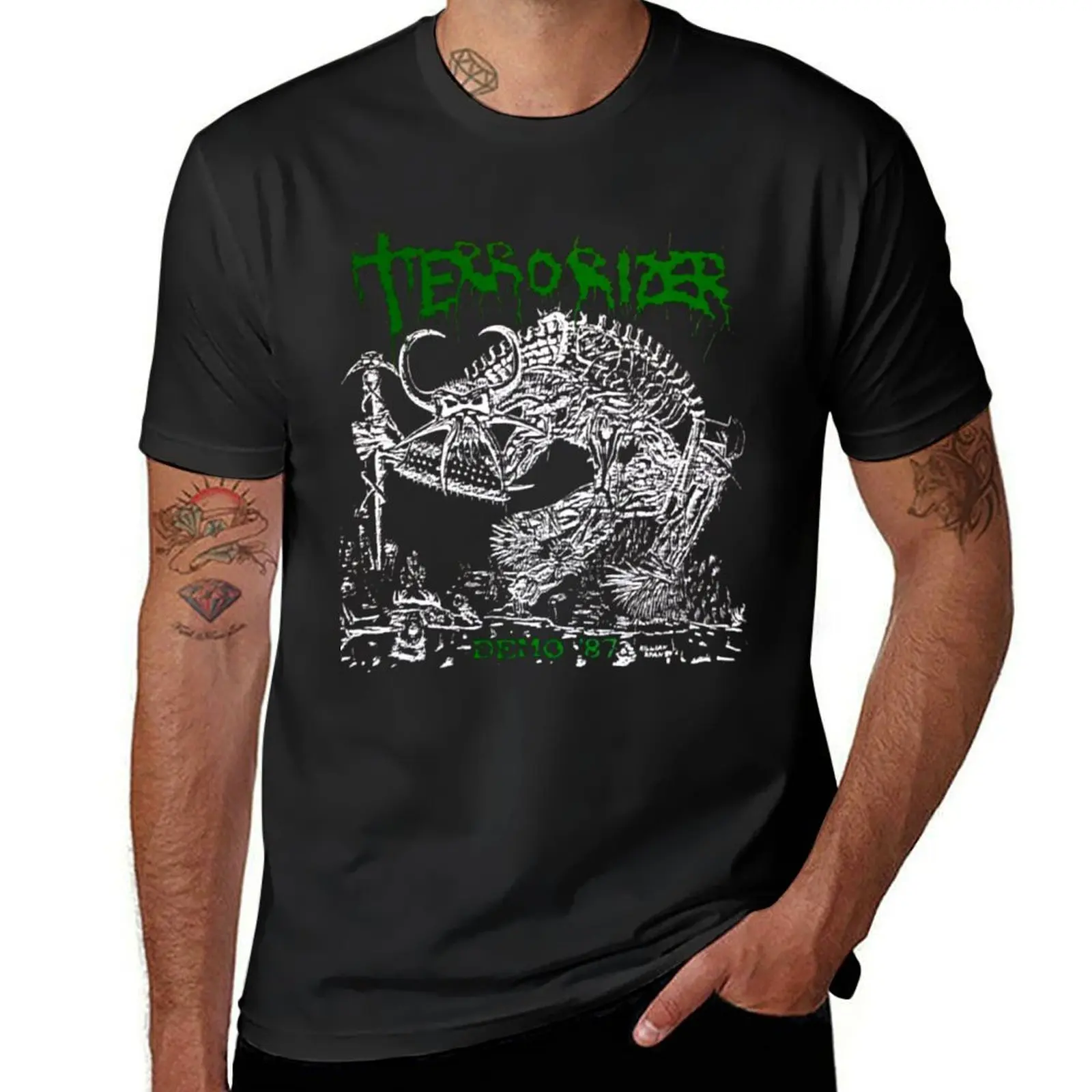 TERRORIZER T-Shirt kawaii clothes shirts graphic tees Aesthetic clothing cute clothes t shirt for men