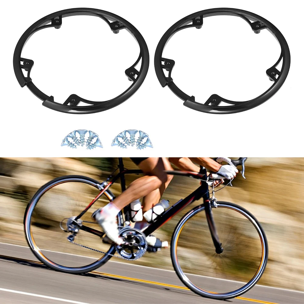 2pcs 48T 5 Holes Bicycle Bike Crankset Chain Wheel Cover Protection Chain Wheel For Mountain Bike Folding Bike     N E W