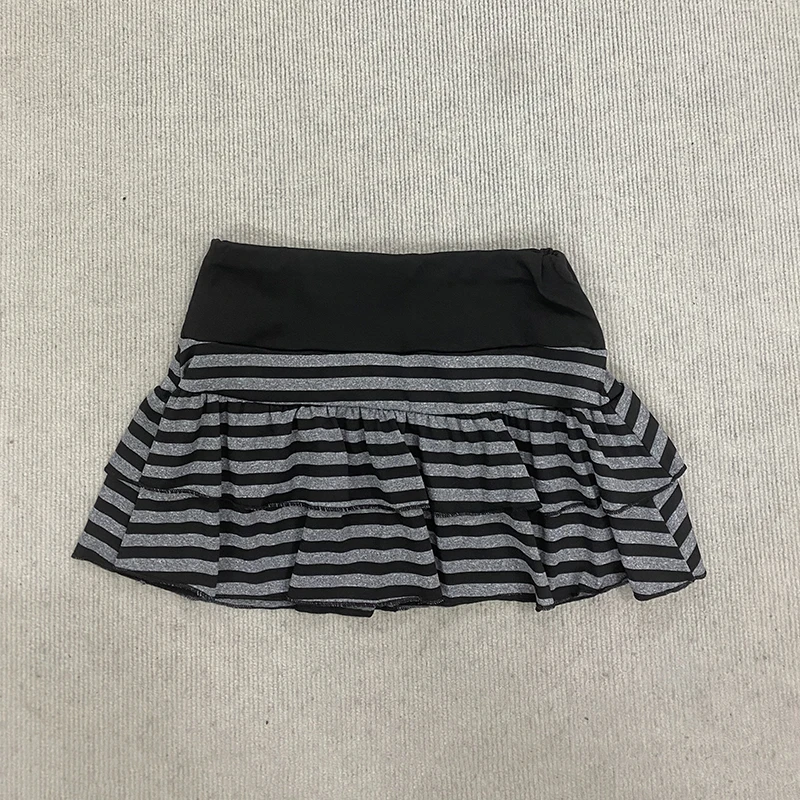 Frühlings-Y2K-Rock im japanisch-koreanischen süßen Stil, trendiger, sexy, modischer, gestreifter A-Linien-Rock für Damen – Detail 6