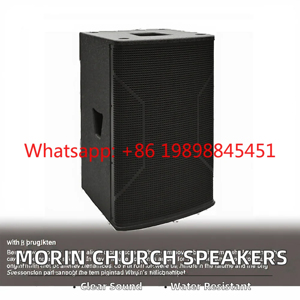 100% Bass Boost Portable Active Church Speakers High Quality Sound System for Worship Service