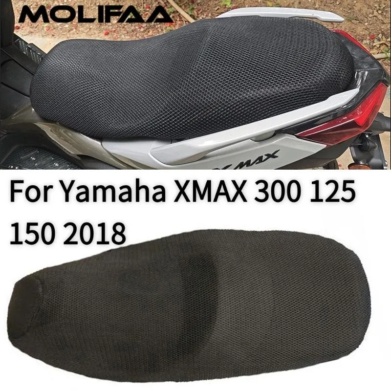 

Seat Cover For Yamaha Xmax 300 125 150 2018 Motorcycle Breathable Sun Protection Heat Insulation Cushion 3D Mesh Net Accessories