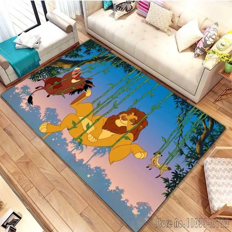 

Lion King Simba Cartoon Musical Movie Rug Carpets 80x120cm Decor for Bathroom Kids Floor Mat Living Room Children's Bedroom Sofa