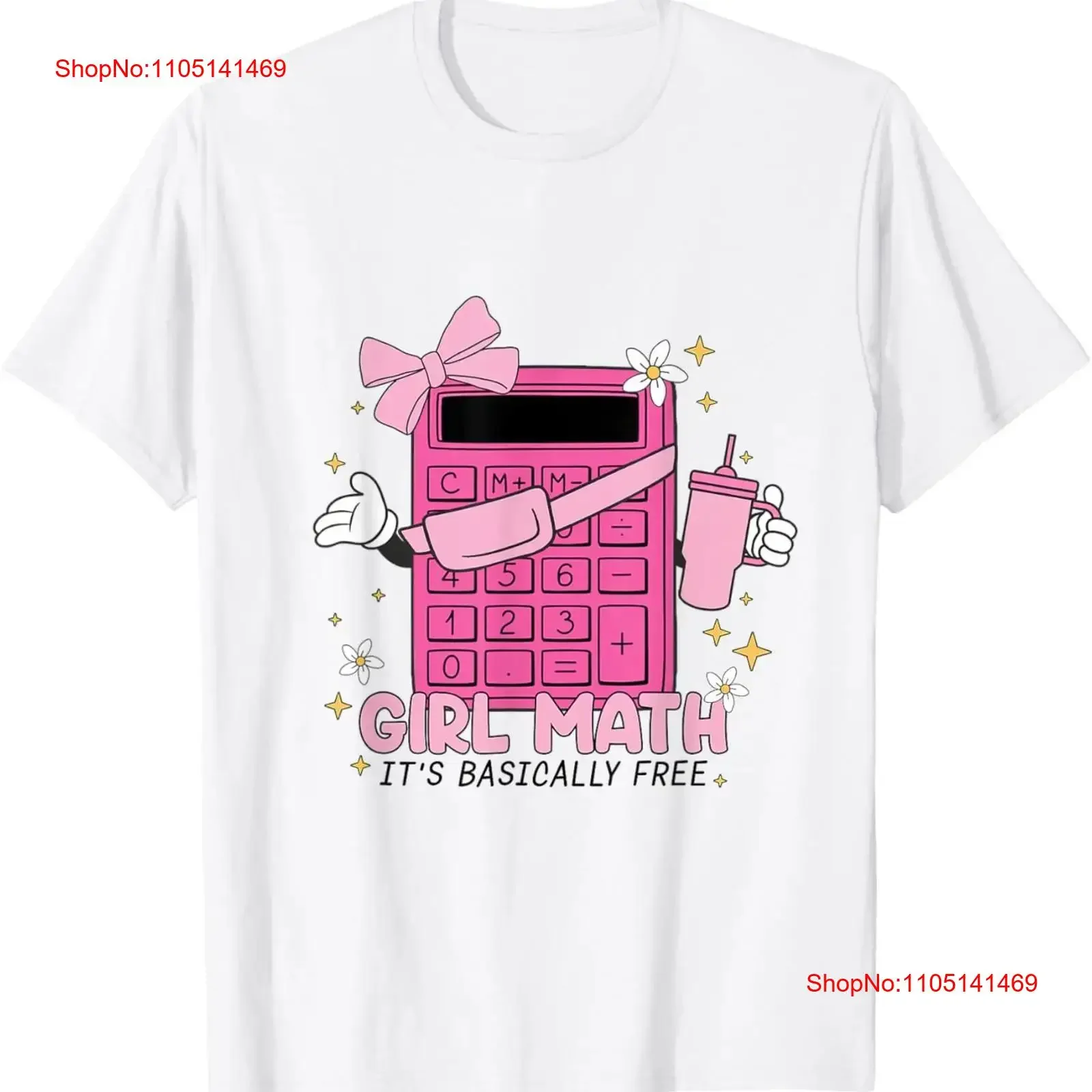 تي شيرت نسائي للرياضيات من Girl Math Calculator مجاني أساسيًا، تي شيرت نسائي عتيق مغسول كاجوال متعدد الاستخدامات ومريح
