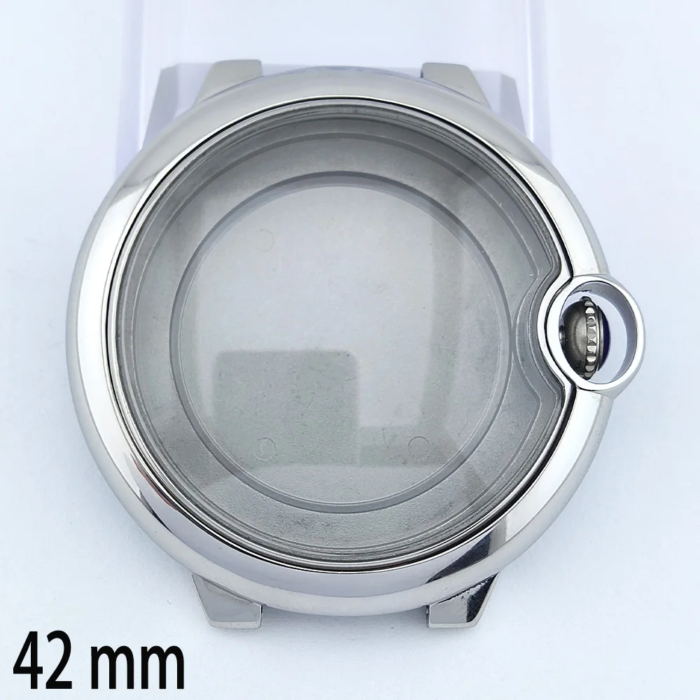 42mm Watch Case Men\'s Luxurious 316L stainless steel case Suitable for Miyota 8215/DG 2813 Movement Case