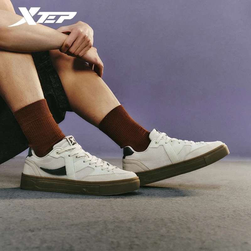 Xtep MAXX-SE Skateboarding Shoes For Men 2024 Summer Comfortable Skate Shoes Non-Slip Trekking Leisure Sneakers 876219310005