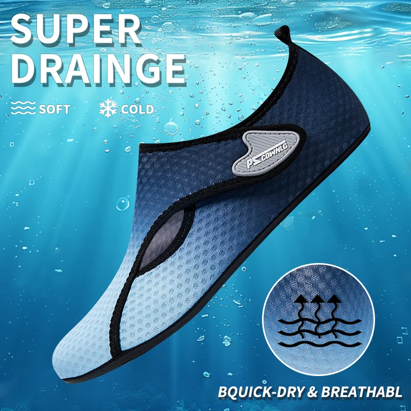 Strand Sneaker Socken Frauen Strand Wasser Schuhe Mann Barfuß Yoga Schuhe Schnell Trocknend Surfen Schwimmen Schuhe Barfuß Wasser Haut socke – Detail 9
